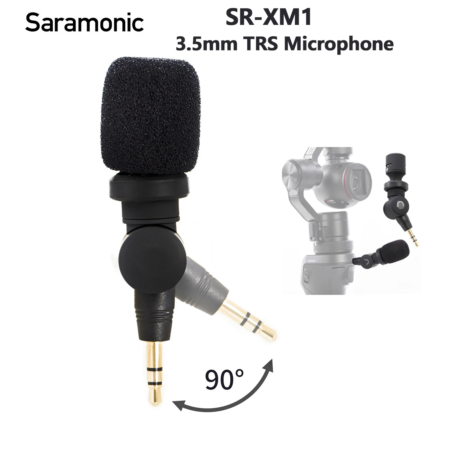 

Saramonic SR-XM1 3.5mm TRS Mini Camera Condenser Microphone for DSLR Camcorder CaMixer Streaming Recording Youtube Microphone