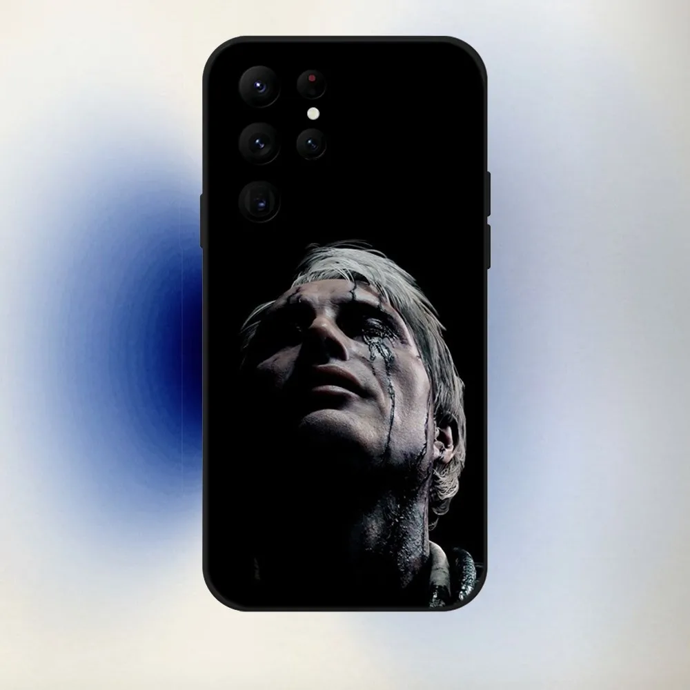 M-Mads Mikkelsen Phone Case For Samsung S24,23,22,30,21,10,9,Ultra,Plus,Lite,FE,5G Black Soft Case