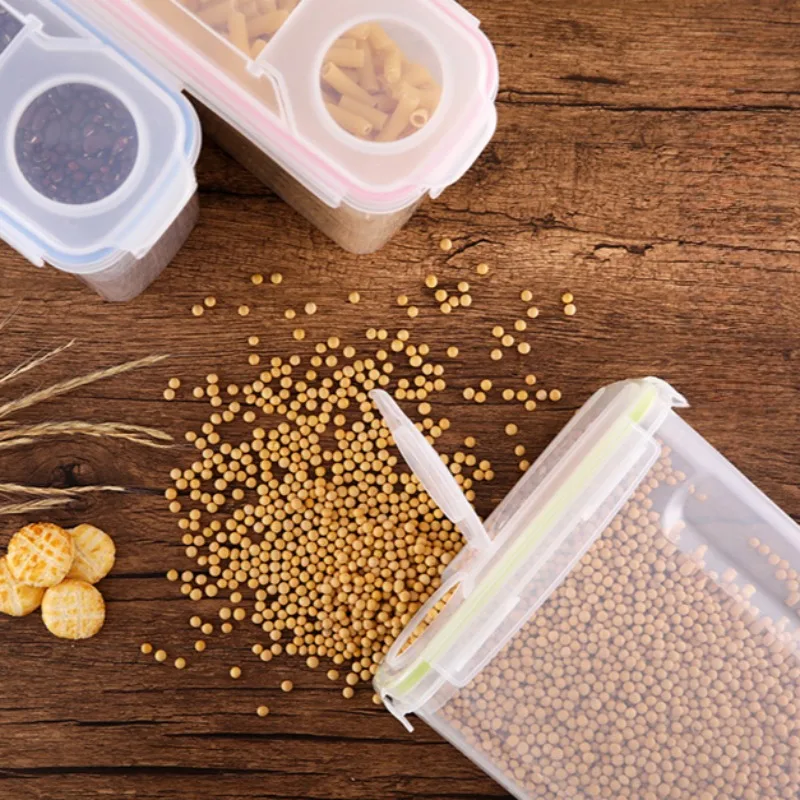 

Airtight Food Storage Containers&Locking Lids Clear Plastic Pantry Organizers Cereal/Flour/Rice Moisture&Insect-Proof Kitchen