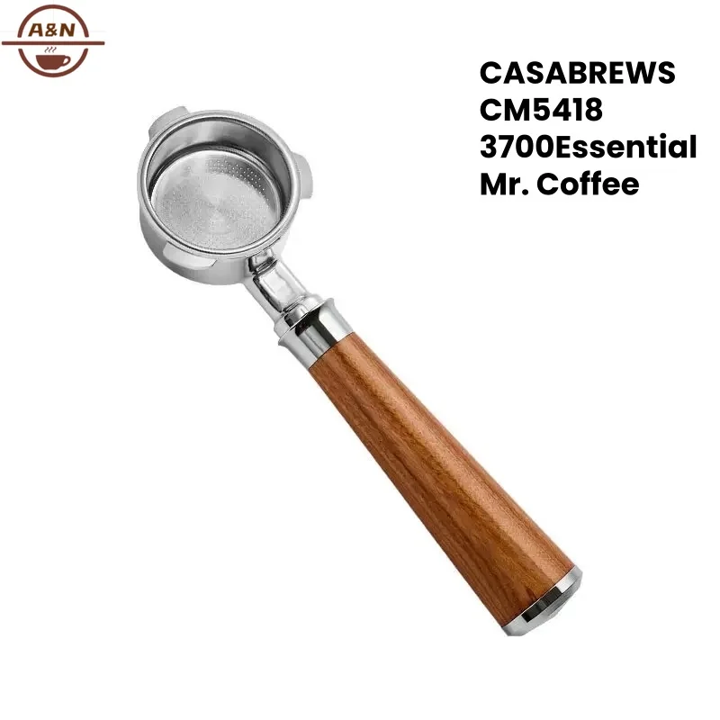 

51mm Bottomless Portafilter Filter Holder Compatible for CASABREWS CM5418, 3700Essential, Mr. Coffee Espresso Stainless Steel
