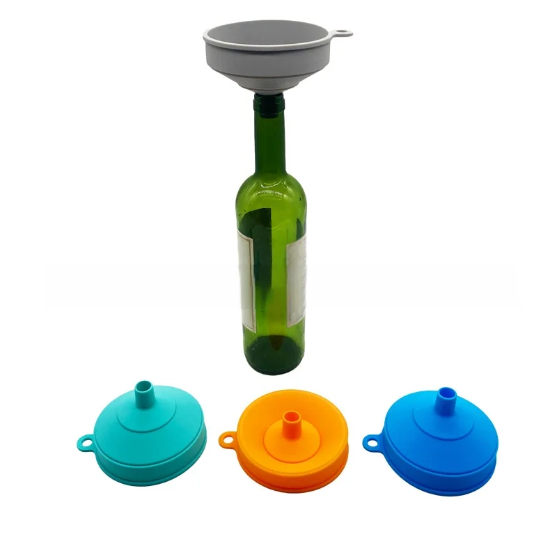 Großer Silikon-Trichter 11cm Weithals-Geltrichter Faltbarer Einfülltrichter für Küche, Dosen, Flaschen, Wein, Gewürze, Auto-Motoröl – Detail 2