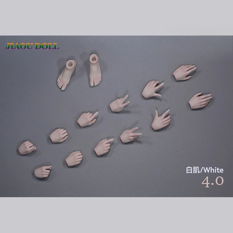 JIAOUL دمية 1/6 مقياس أنثى الجندي الجسم استبدال شكل اليد شكل القدم غرامة اللوحة القمح/شاحب/الوردي عمل أرقام الإكسسوار #1