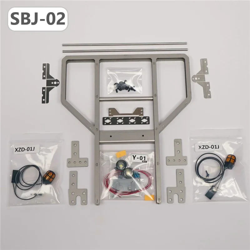 ชั้นวางอุปกรณ์โลหะสำหรับรถบรรทุก RC ขนาดเล็ก สำหรับรถบรรทุกจำลอง 1/14 Tamiya Tipper SCANIA 770S 56368 VOLVO ACTROS BENZ MAN LESU