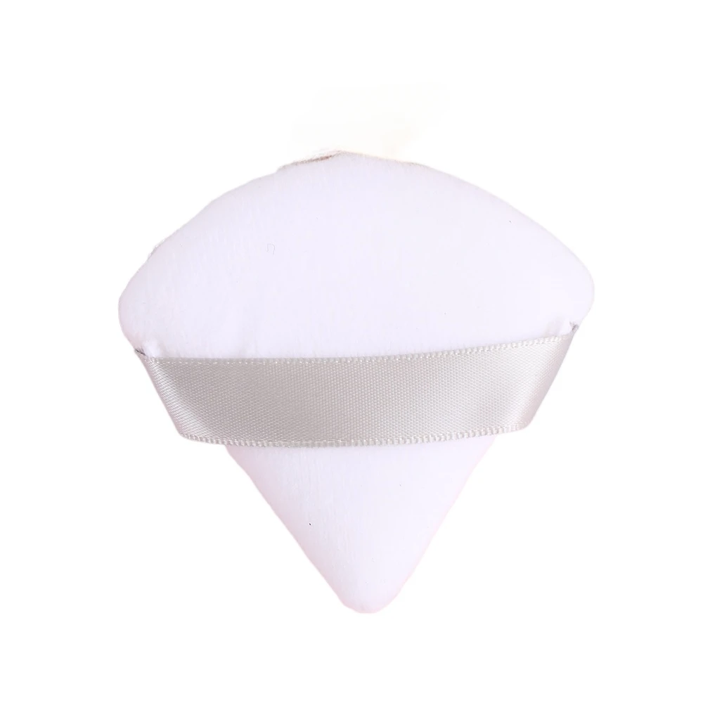 1/2 Pcs Triangle Velvet Powder Puff Flours Mini Face Makeup Sponge Cosmetics Soft Cotton Face Powder Puff Washable Lightweight