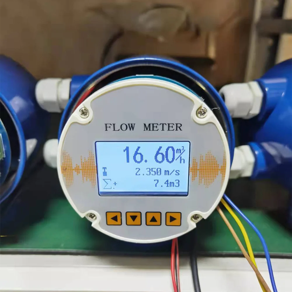 AC220V /DC24V Electromagnetic Drinking Water Flow meter Transmitter Flow Meter Converter 160mA DLTEREN