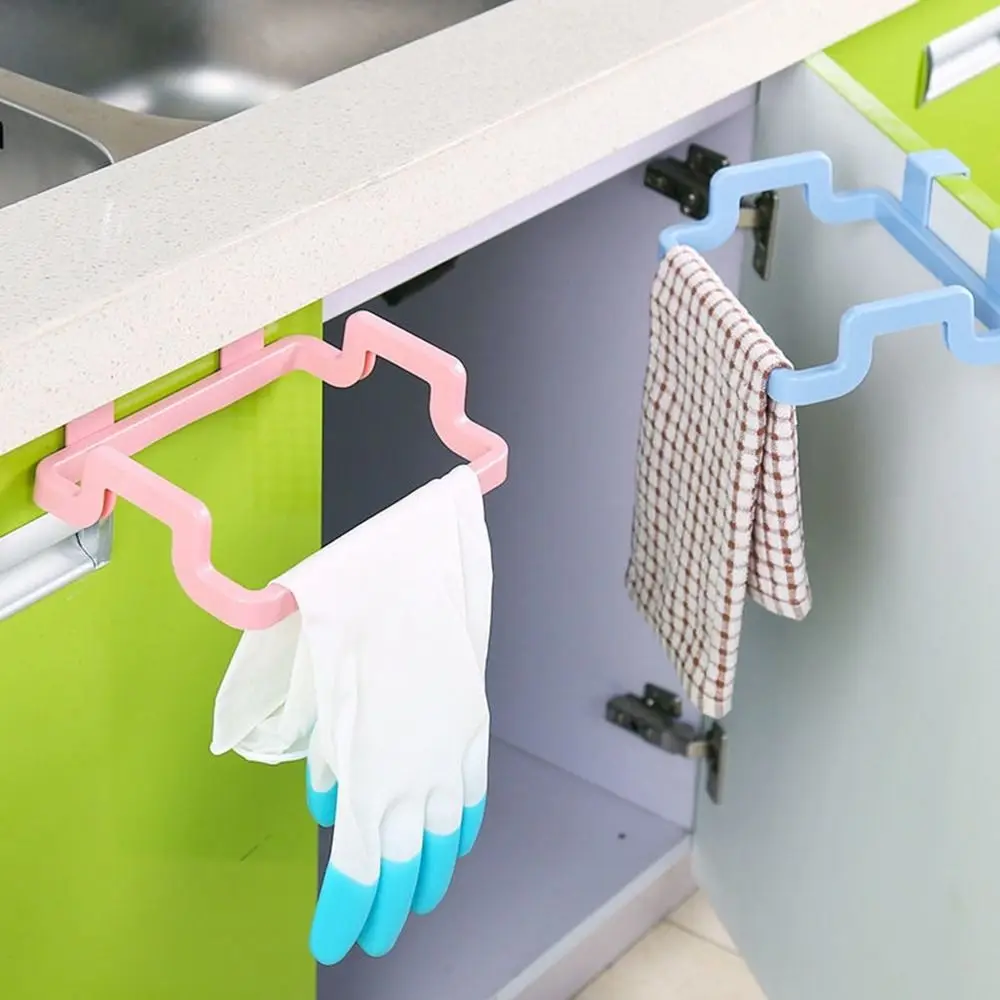 Plastic Hangable Home Tool Practical Multifunction Storage Rack Kitchen Accessories Garbage Bag Rack Trash Rubbish Bag Holder