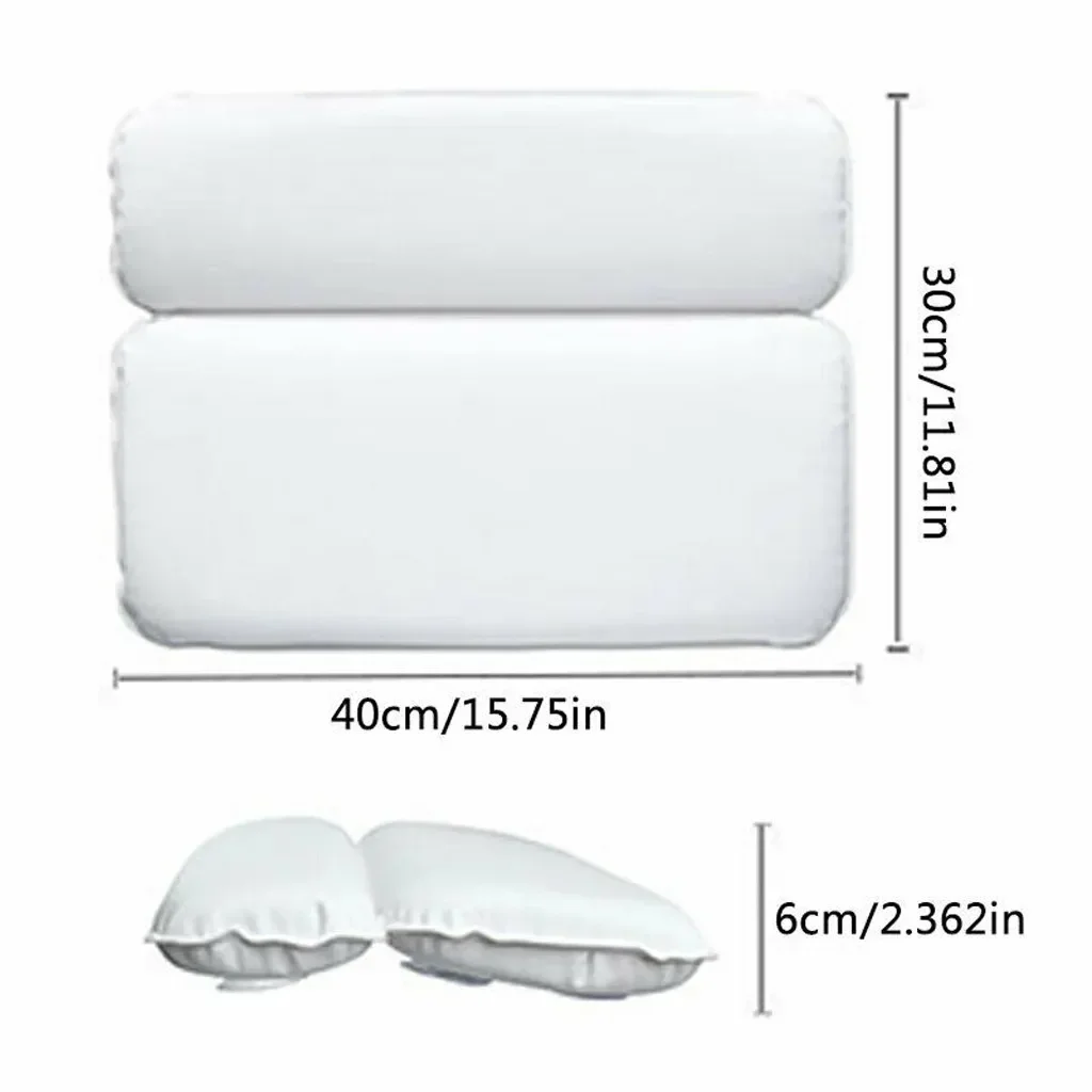 SPA Bath Pillow Non-slip Bathtub Headrest Soft Neck Back Waterproof Comfort Cushion Bathroom Accessories