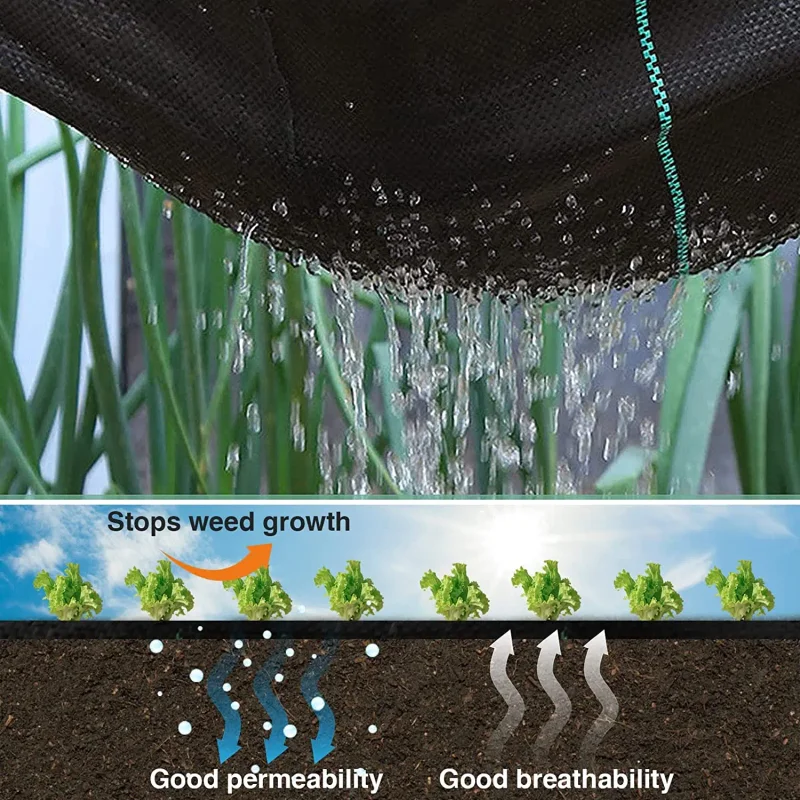 Picture 5: Weed Barrier Fabric Heavy Duty, Woven Weed Control Fabric, Non-Slip Outdoor Rubber Floor Mats, Weed Block Polyethylene Ground Co