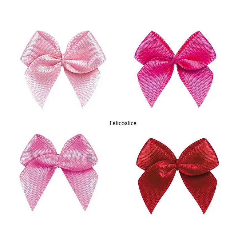 30pcs Bow 26mm±3mm Organza Ribbons for Kids Dress Crafts Wedding DIY Decoration Apparel Accessories