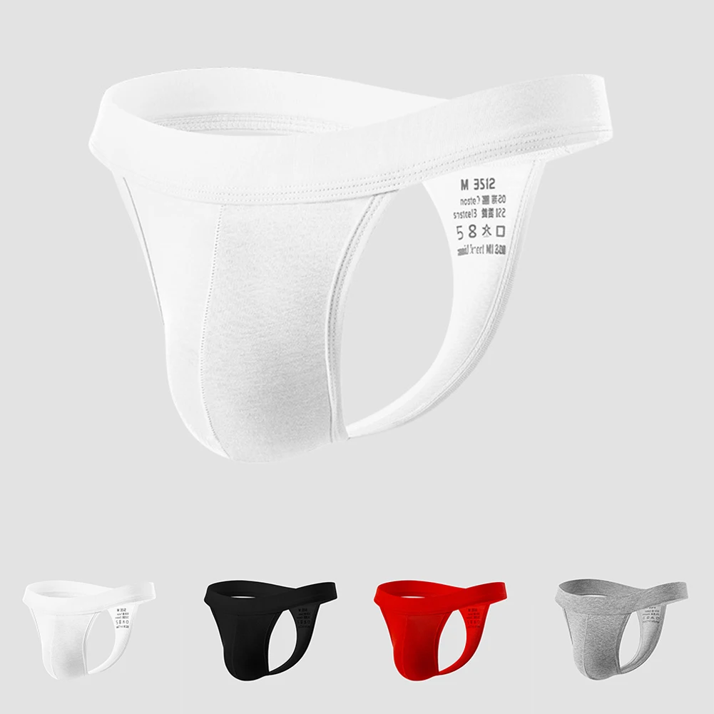 

Men Sexy Underwear U Convex Low Waist T-Back Comfortable Men's Underwear Solid G-String Thongs Unisex Panties Very Hot Lingerie