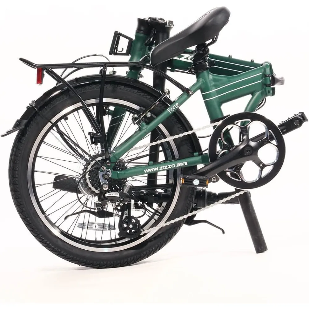 uty Folding Bike-Lightweight Aluminum Frame Genuine Shimano 20-Inch Folding Bike with Fenders, Rack and 300 lbs Weight Limit