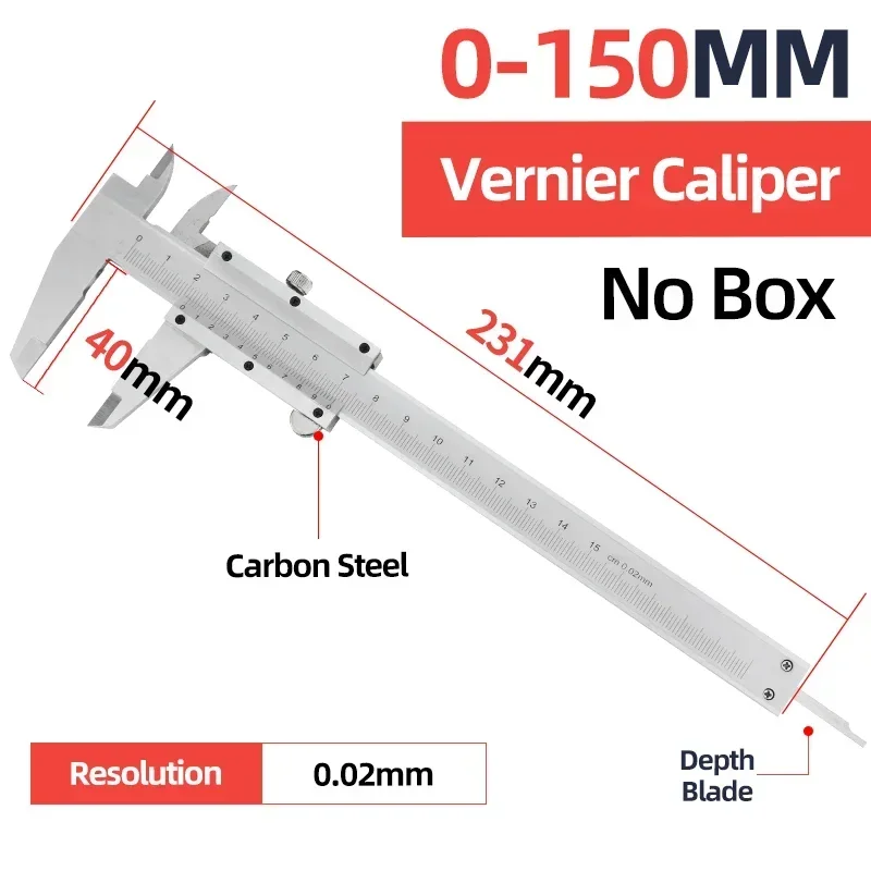 Vernier Caliper Professional Pachymeter Carpentry Tools Measuring Tool Micrometer Ruler Stainless Steel Pachometer Dial Caliper