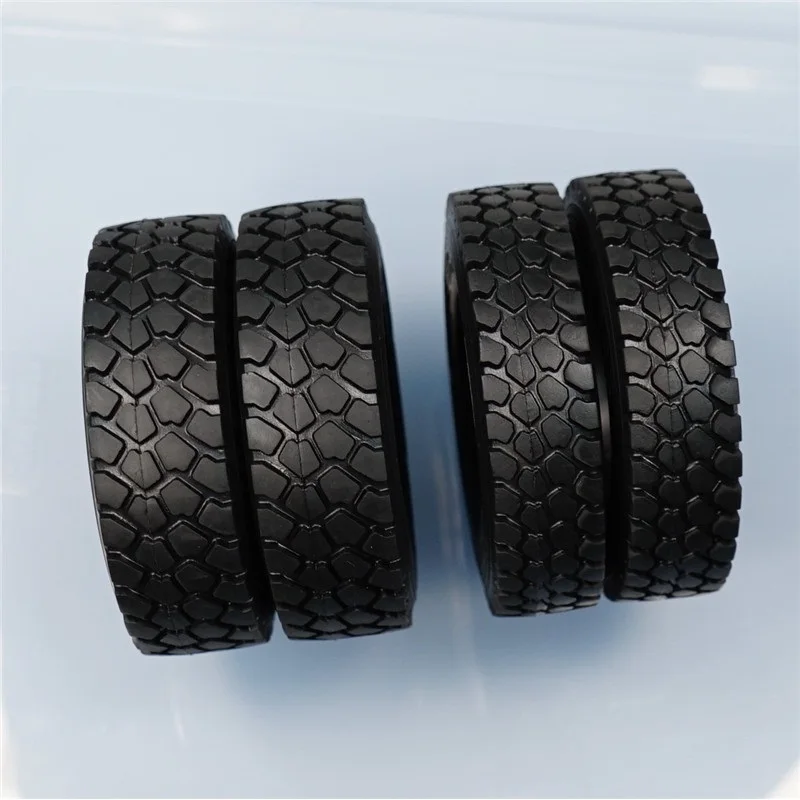 1/14 RC Truck Tire Tyre Crushing tires All Terrain Tyres High Quality Rubber For Tamiya 1/14 RC Truck Tipper Trailer Model DIY