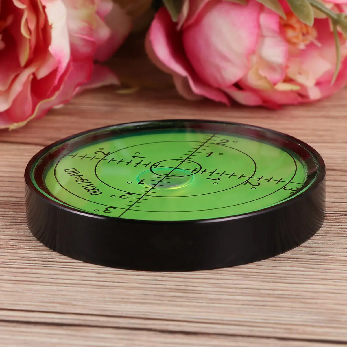 Circular Bubble Level Portable Mini Spirit Level Metal Casing Liquid Filled Accurate Horizontal Indicator for Construction Site