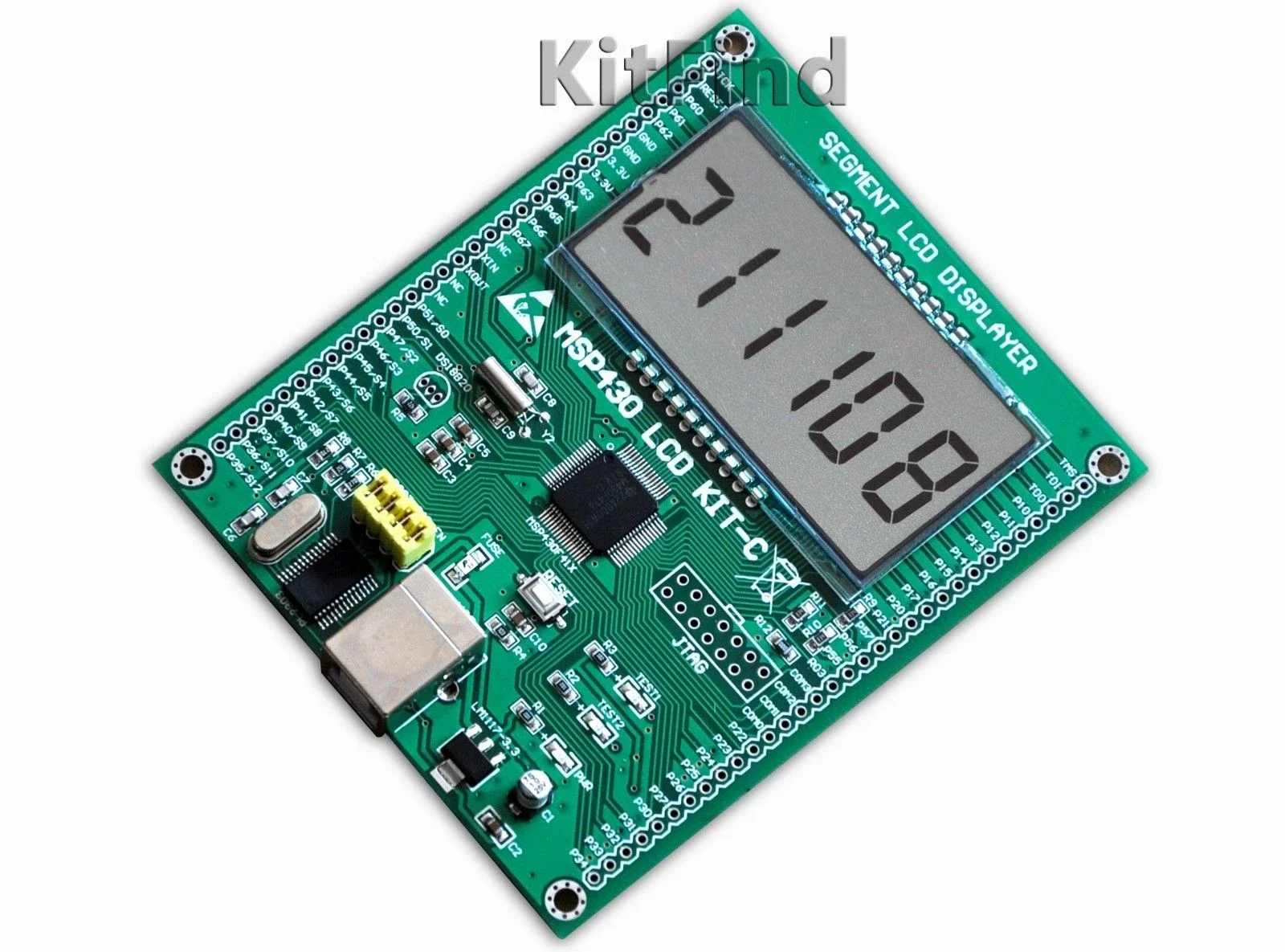 MSP430 Development Board 430 LCD Learning Board MSP430F413 Segment LCD Without Downloader