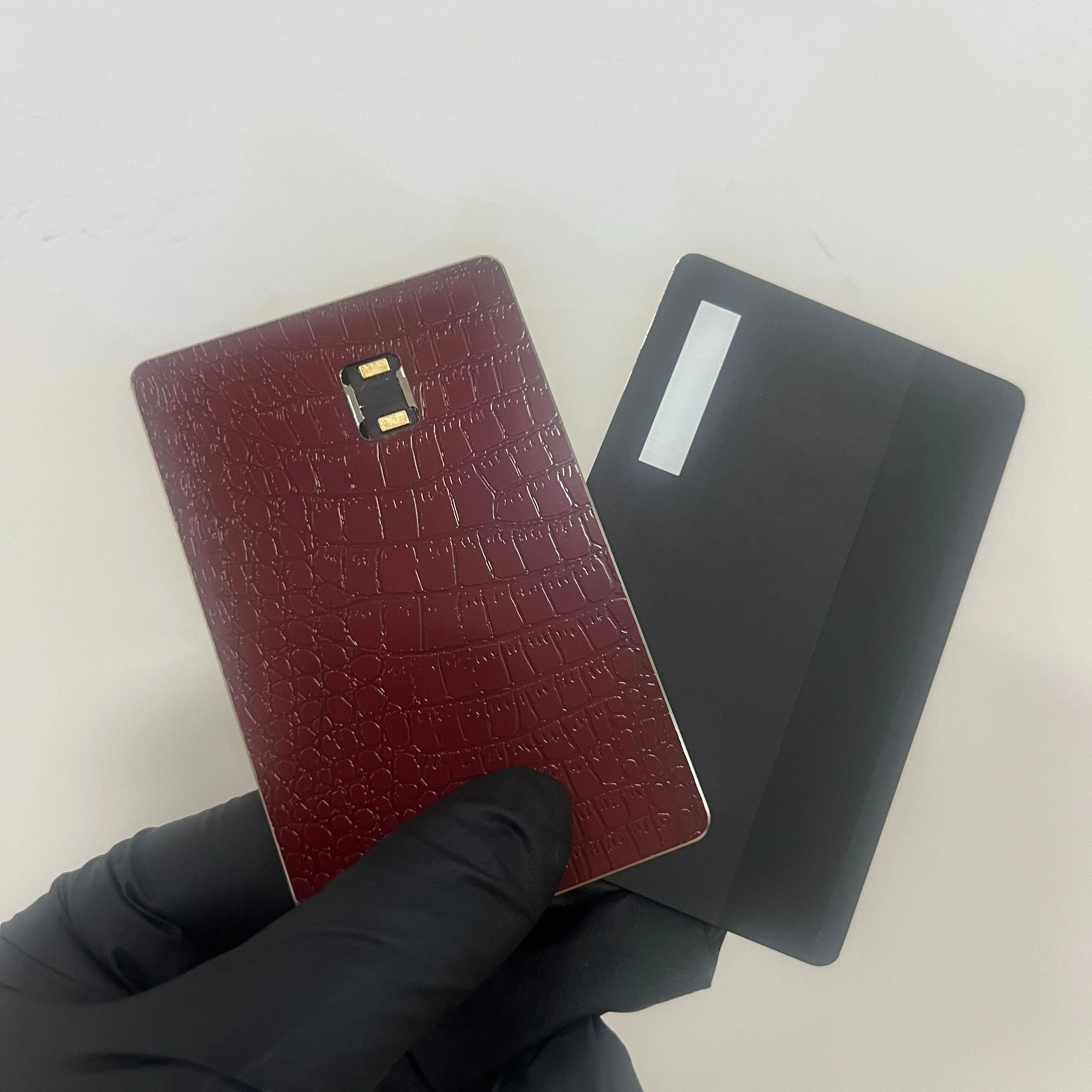 

Premium Hybrid Metal NFC/RFID Card Slot Stainless Steel Contactless 13.56MHz Metallic Chip Card