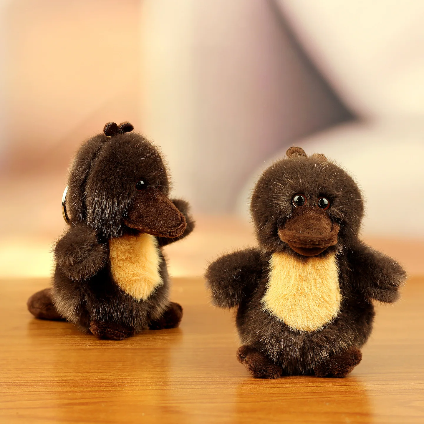 Nuevo Llavero de Peluche de Ornitorrinco, Colgante de Patito de Dibujos Animados, Juguete de Peluche Suave, Colgante para Mochila, Lindo Regalo