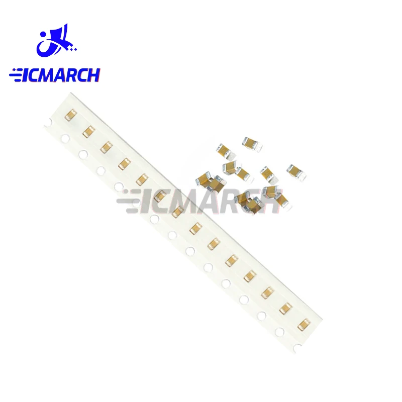 100PCS 0603 SMD Capacitor 50V Thick Film Chip Multilayer Ceramic Capacitor 0603 1pF - 22uF 10NF 100NF 1UF 2.2UF 4.7UF 10UF 1NF