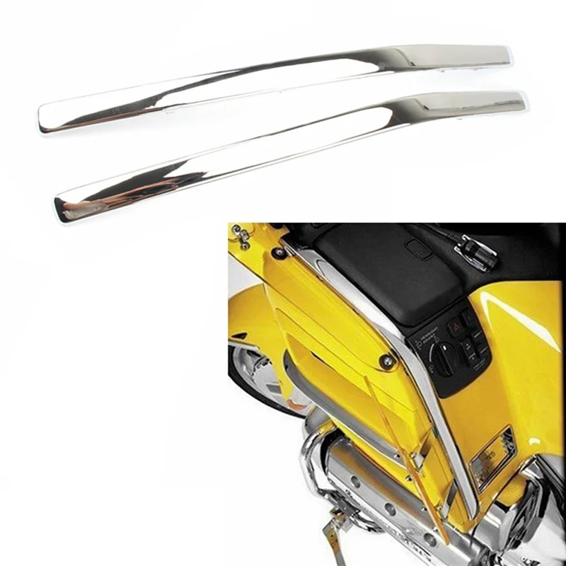 

AW-1 Pair Motorbike Fairing Bow Shaped Strake For Honda Goldwing GL1800 2001 -2011