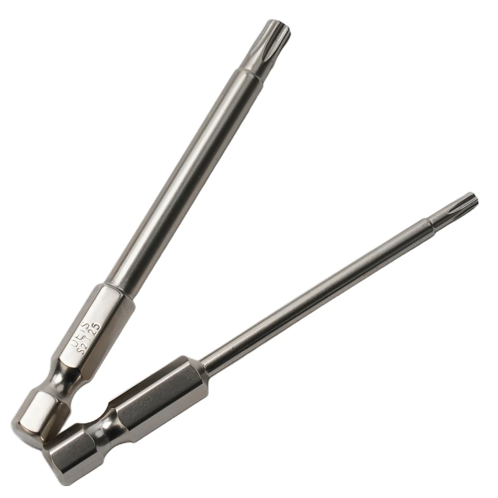 1 szt. 75mm pusta wkrętak Torx 1/4 Cal uchwyt sześciokątny głowica magnetyczna końcówka do śrubokrętu Torx6T7 T8 T9 T10 T15 T20 T25 T27 T30 T35