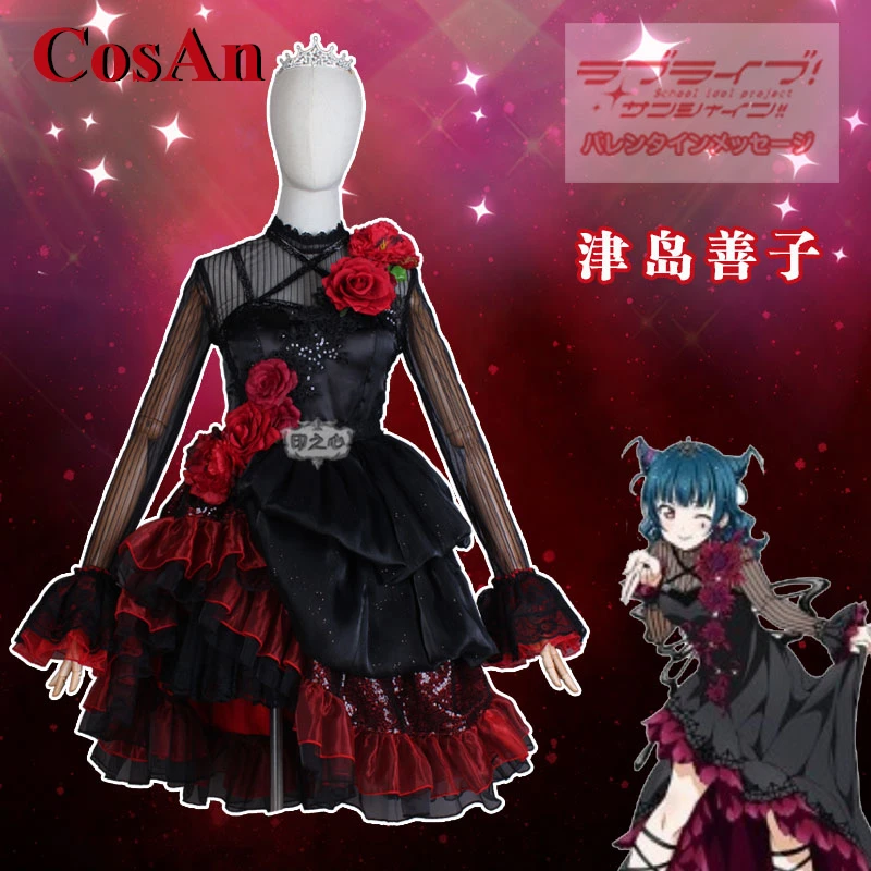 LoveLive!Sunshine Tsushima Yoshiko/Sakurauchi Riko/Ohara Mari Cosplay Costume Unit Live Adventure 2020 Concert Performance Dress