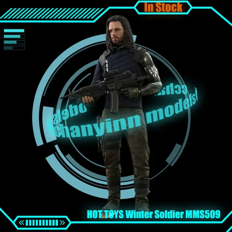 

Original Hot Toys 1/6 Winter Soldier Action Figure The Avengers 3 Infinity War Bucky Statue HT MMS509 Model Collection Toys Gift