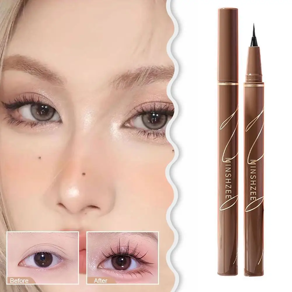 

Black Liquid Eyeliner Lasting Waterproof Sweatproof Eyeliner Lying Silkworm Pen Natural Eyes Makeup Women Beauty Cosmetics