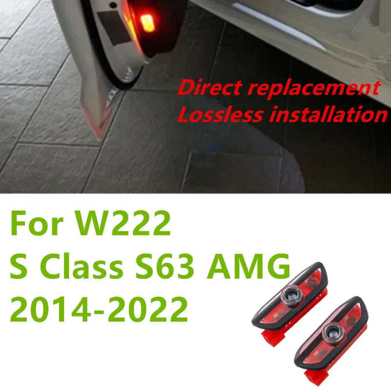 2PCS For Mercedes Benz R GL ML M class X164 W215 W164 4MATIC ML300 ML500 R300 R320 LED Lamp Auto Welcome Logo Shadow Projector