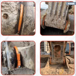 Excavator bucket shaft wiper horse head mud repellent Dust sealant ring zoonlian kubota hitaichi kobelco kato sany XCGM