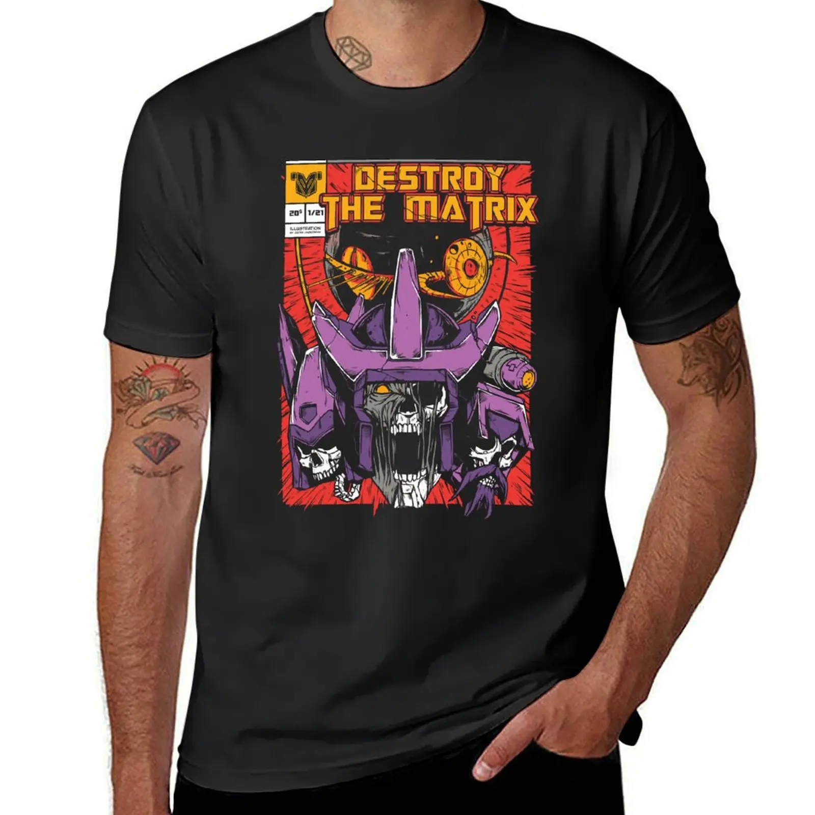 

Destroy the Matrix Vintage Comics 90s T-Shirt funny costumes funny gifts Man t-shirt mens shirts graphic tee
