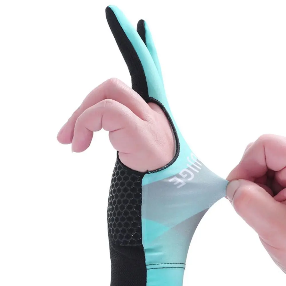 

Anti-sweat Billiards Gloves Elasticity Wear-resistant Open 3 Fingers Gloves Professional Breathable