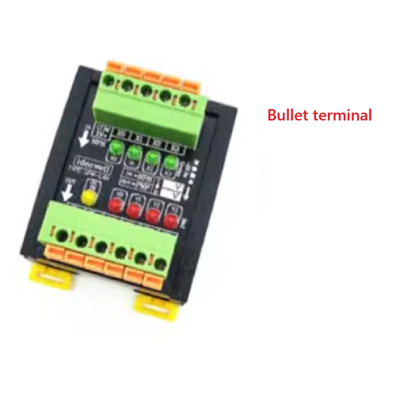 

4-channel PLC signal level voltage conversion module NPN to PNP optocoupler photoelectric isolation board microcontroller