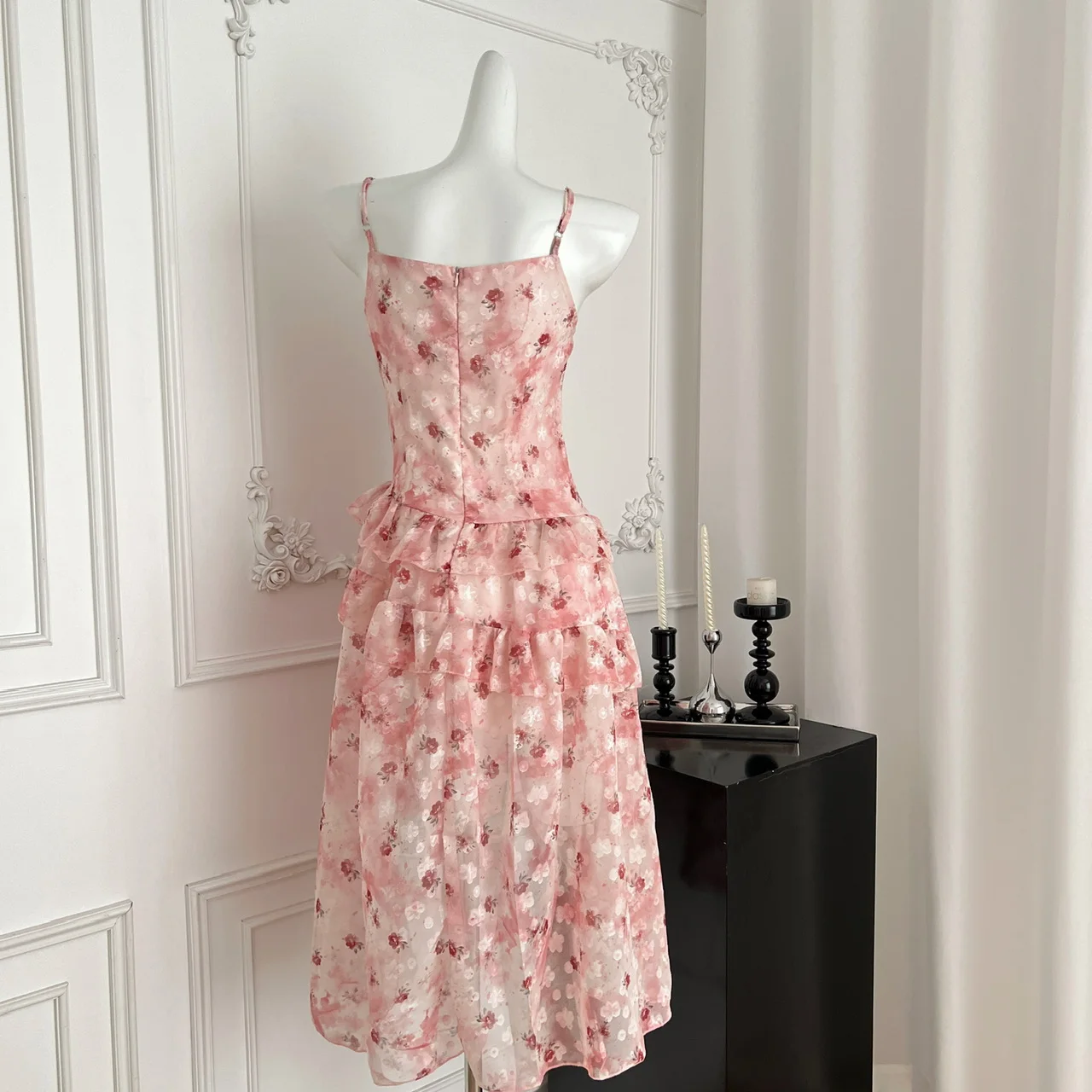 Frauen urlaub träger loses Blumen Maxi kleid 2025 Sommer trend ige unregelmäßige Saum Strand Sommerkleid sexy lange Boho Chic Kleider