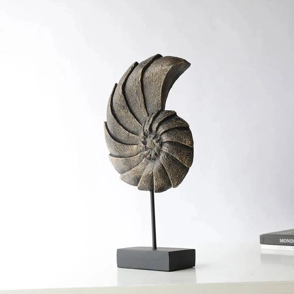 Resin Handicrafts Simulated Conch Ornaments Shell Sculpture Abstract Decorative Figurines Home Decoration Accessories