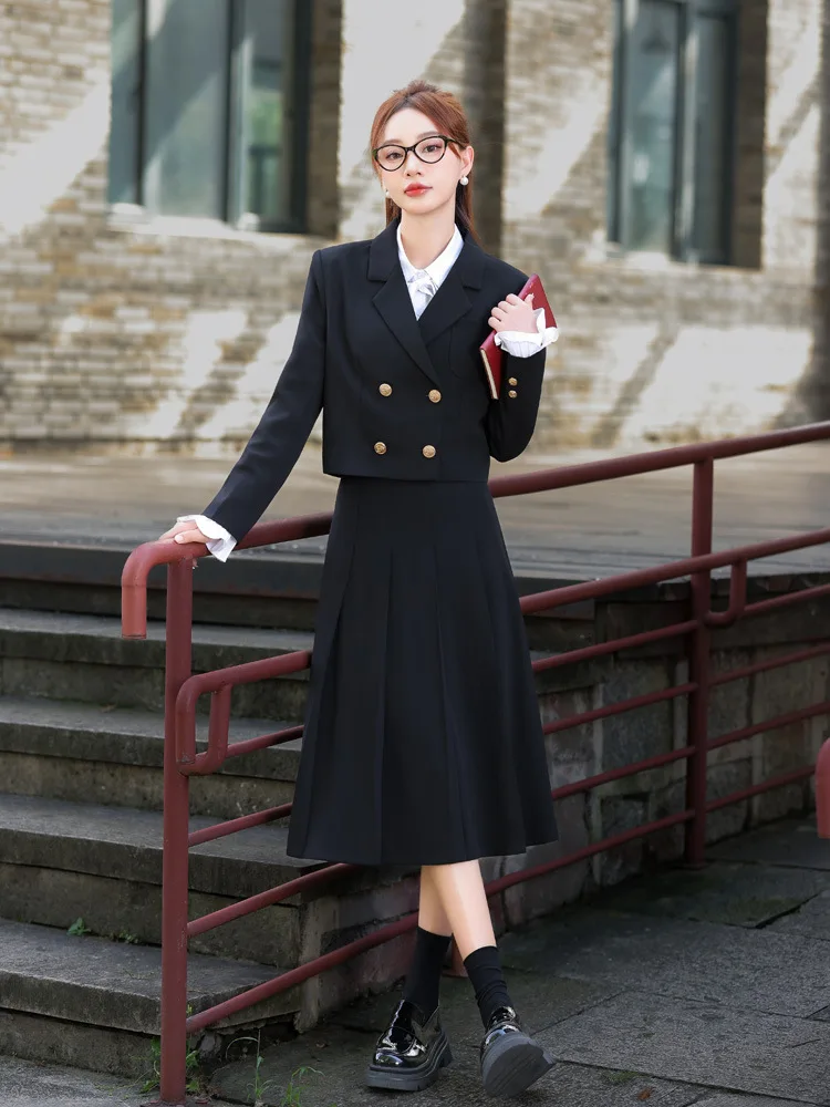 Women's professional business suits2025New formal kindergarten teacher uniforms in British college style for autumn