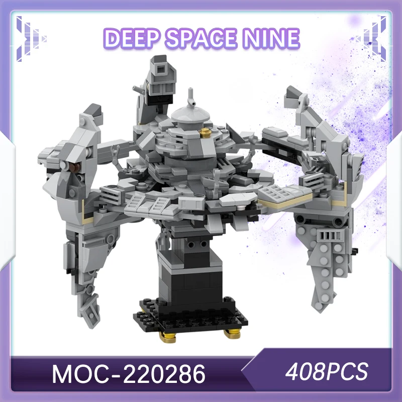 

408 шт., научная фантастика, новый DIY, глубокий космос, девять строительных блоков, модель, набор кирпичей, креативные рождественские подарки, миниатюрные DIY MOC- 220286