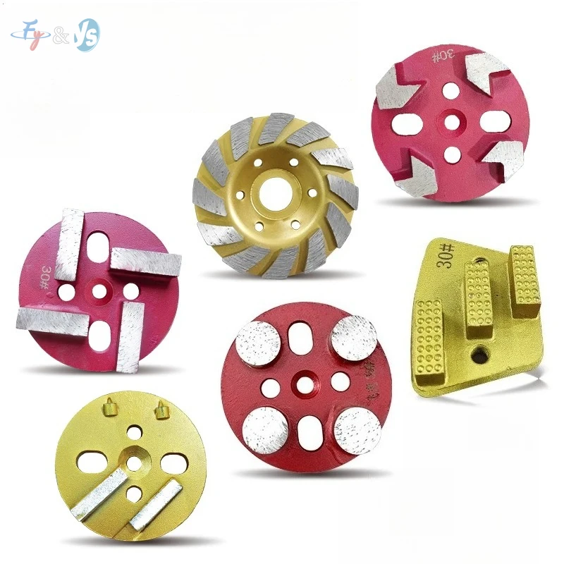 4Pcs Diamond Floor Grinder Tool Set Epoxy Grinding Discs Concrete Polishing Pads Abrasive Tools for Floor Renovation