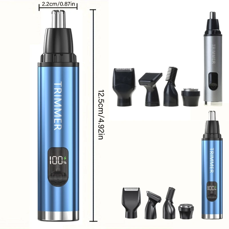 เครื่องมือดูแลเครา 5 in 1 เครื่องมือโกนหนวดไฟฟ้าเครื่องโกนหนวดกันน้ำ ABS Texture