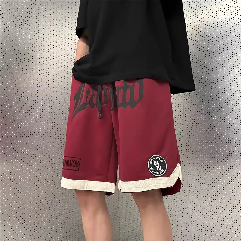 Nuovi pantaloni casual da uomo 2025 Pantaloni sportivi larghi alla moda a gamba dritta estiva Pantaloni lunghi sportivi versatili in seta di ghiaccio