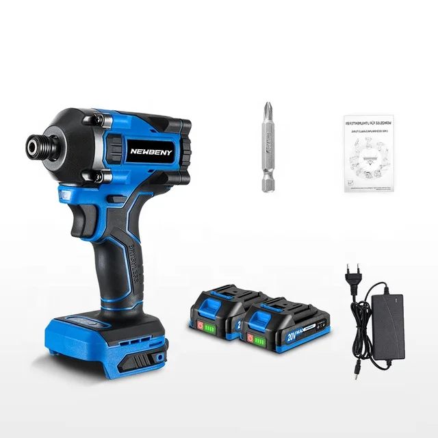 Brushless Electric Screwdriver Cordless Rechargeable 3 Gears Impact Wrench Power Tools 300n.m 1/4 Inch for Makitas 18V Battery