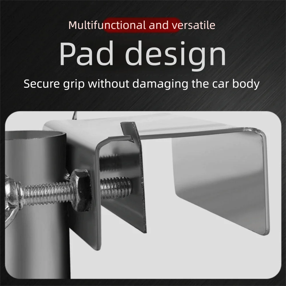 Adjustable Umbrella Clamp Bracket Water-proof Anti-rust Patio Umbrella Holder Shock-proof Stable Deck Umbrella Mount Outdoor
