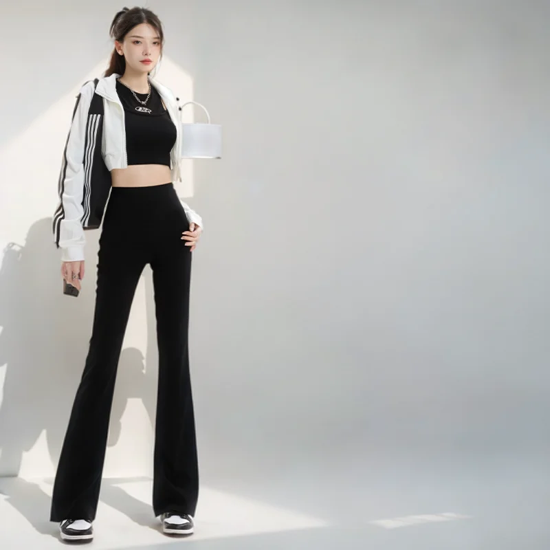 Leggings Women Abdomen Wrap Contrasting Jacquard Basic Perfprmance Bottoming Feel Pilates Bowknot Bow Bandage Beach Holiday