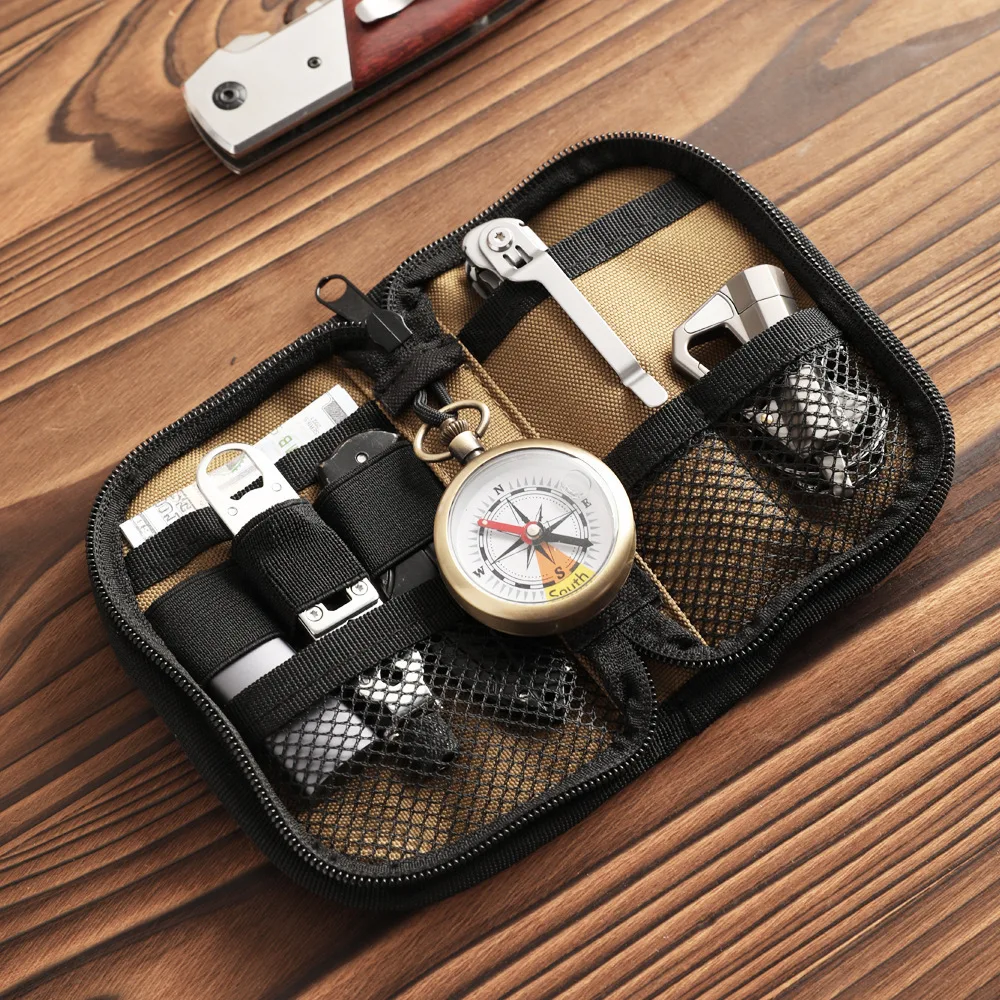 Edc Carry Clip - กระเป๋าเก็บเครื่องมือ EDC ขนาดเล็ก พกพาสะดวก ที่ใส่บัตรอเนกประสงค์ ขนาดกะทัดรัด
