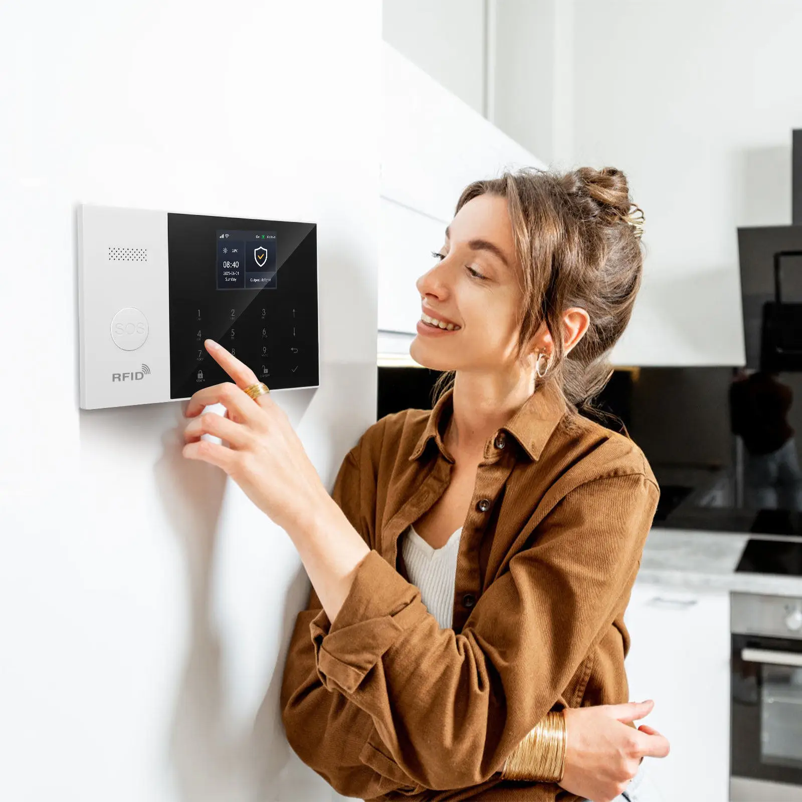 

Комплект умной домашней сигнализации с Wi-Fi и 2G-подключением, защитой от взлома, управлением через приложение, двусторонней голосовой связью, беспроводная система безопасности