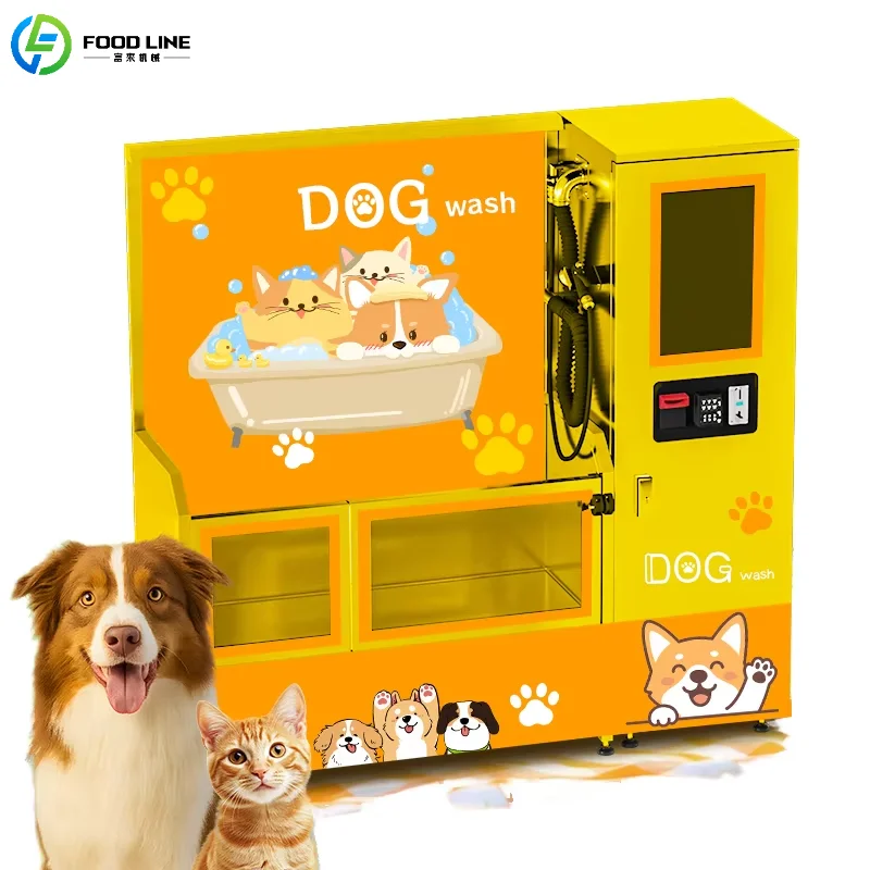 Customized 24H Self-Service Pet Washing Machine Mobile Wheels High Pressure Dog Cat Bathing Device