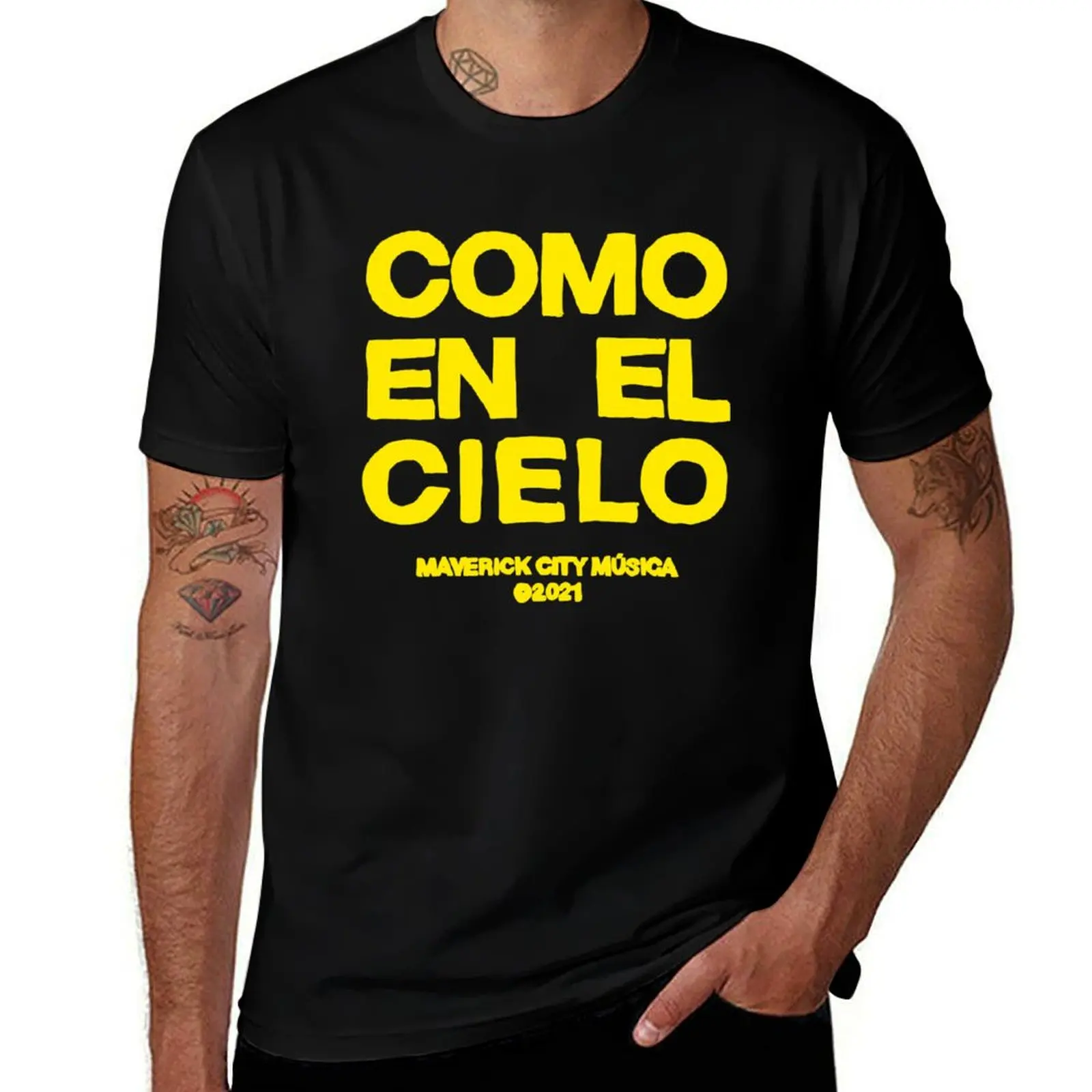 Como En El Cielo Maverick City Music T-Shirt Simple Casual Short Sleeve Cotton T-Shirt