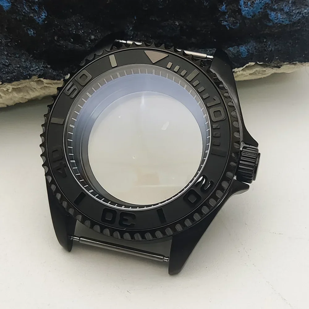 

42mm NH35 Black Watch Cases Suitable for NH36 NH35 Mechanical Movement Transparent Case Back Watch Replacements Repair Tools