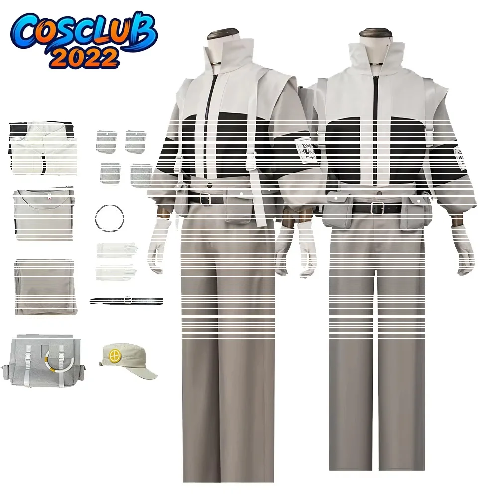 Supporter Cosplay Costume Tops Pants Belt Gloves Hat Gachi Anime Akuta Roleplay Clothing Halloween Carnival Dress Up Party Suit