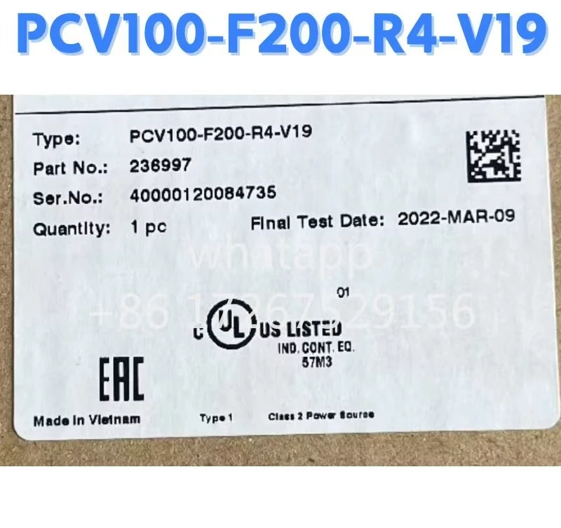 Tout nouveau capteur PCV100-F200-R4-V19 Original et authentique expédition rapide