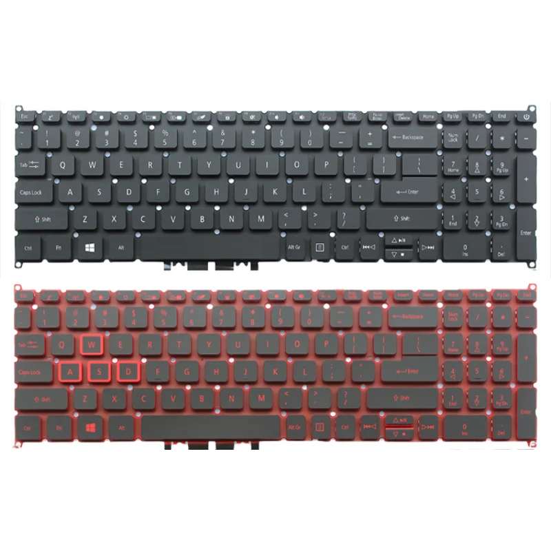 US laptop keyboard for Acer Spin 5 SP515-51/SP515-51N/SP515-51GN Nitro NP515-51 N17W1